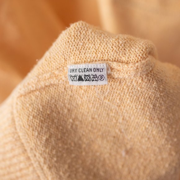 Tommy Bahama Yellow 1/4 Zip Long Sleeve Cotton Sweater Large - Picture 4 of 8